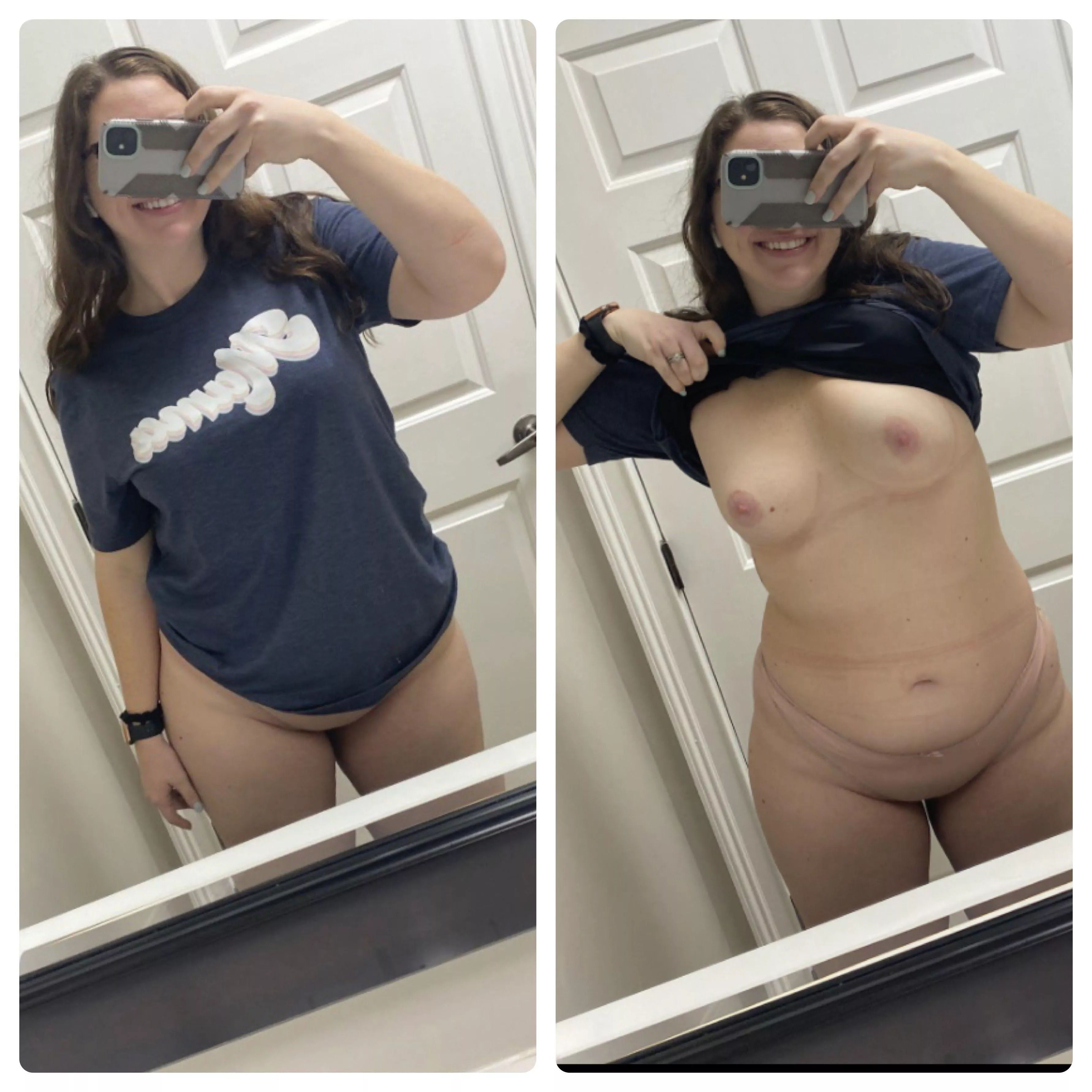 Definitely a mom bod but I think I'm still fuckable. posted by hotwifepeachess