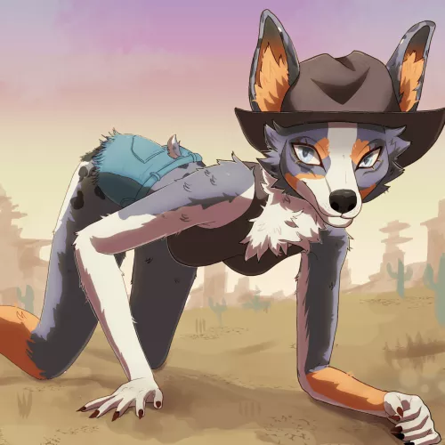 Desert Furry (art by me) by Netvision9
