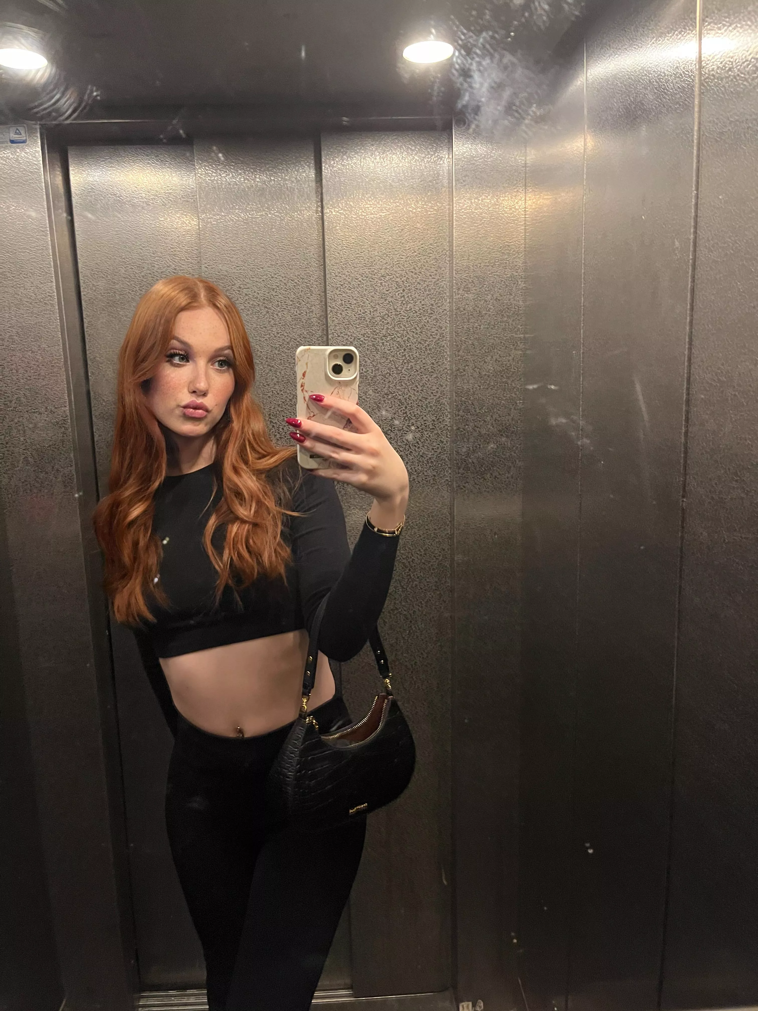 do you like my new croptop in black ? :) posted by cutelittlelina