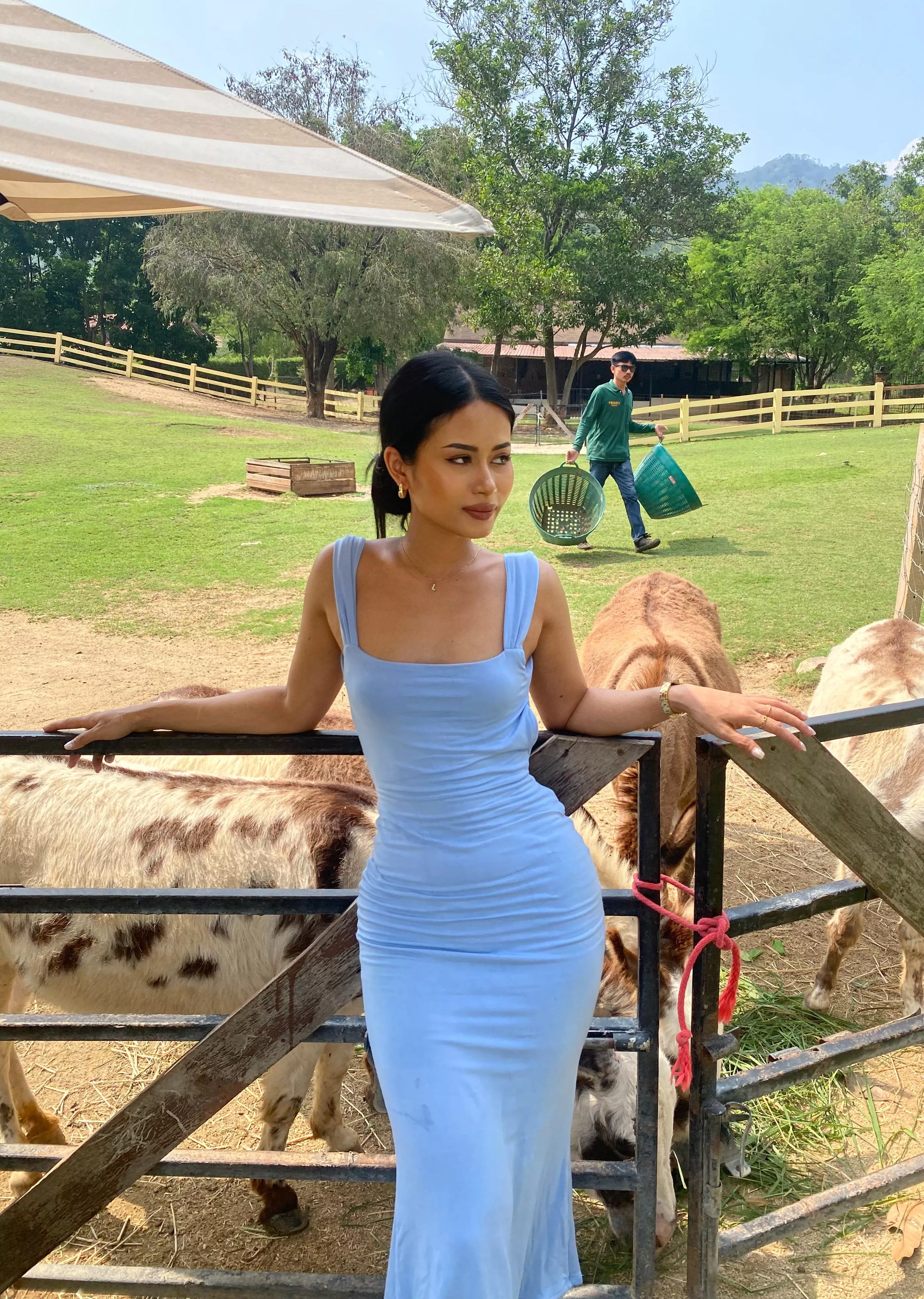 I still like to wear a tight dress on the farm... you like? posted by Jutaphet_kraitap