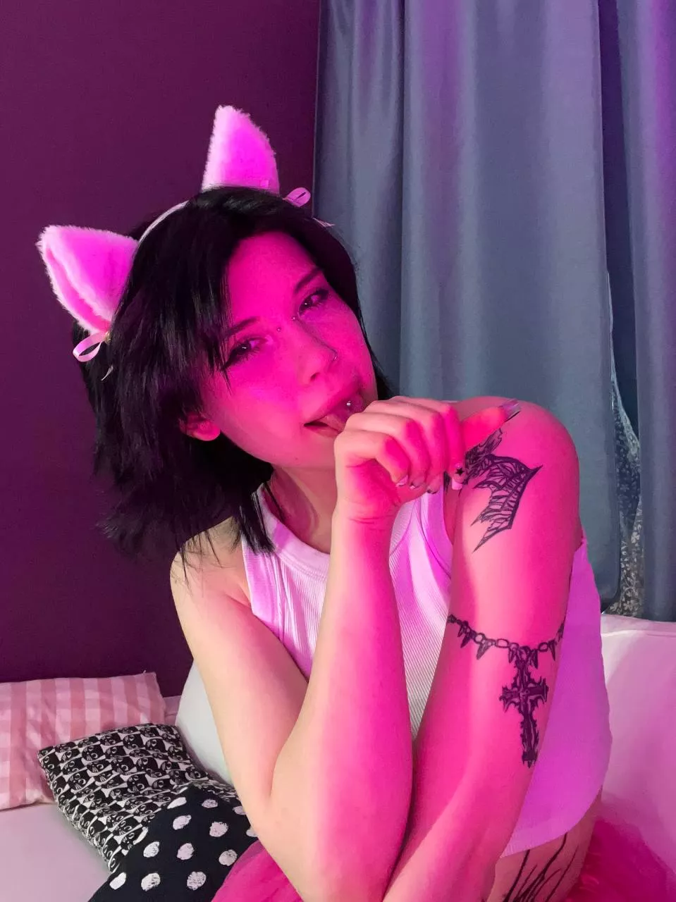 I want to lick not only my paw but also yours... posted by Truecrochet184