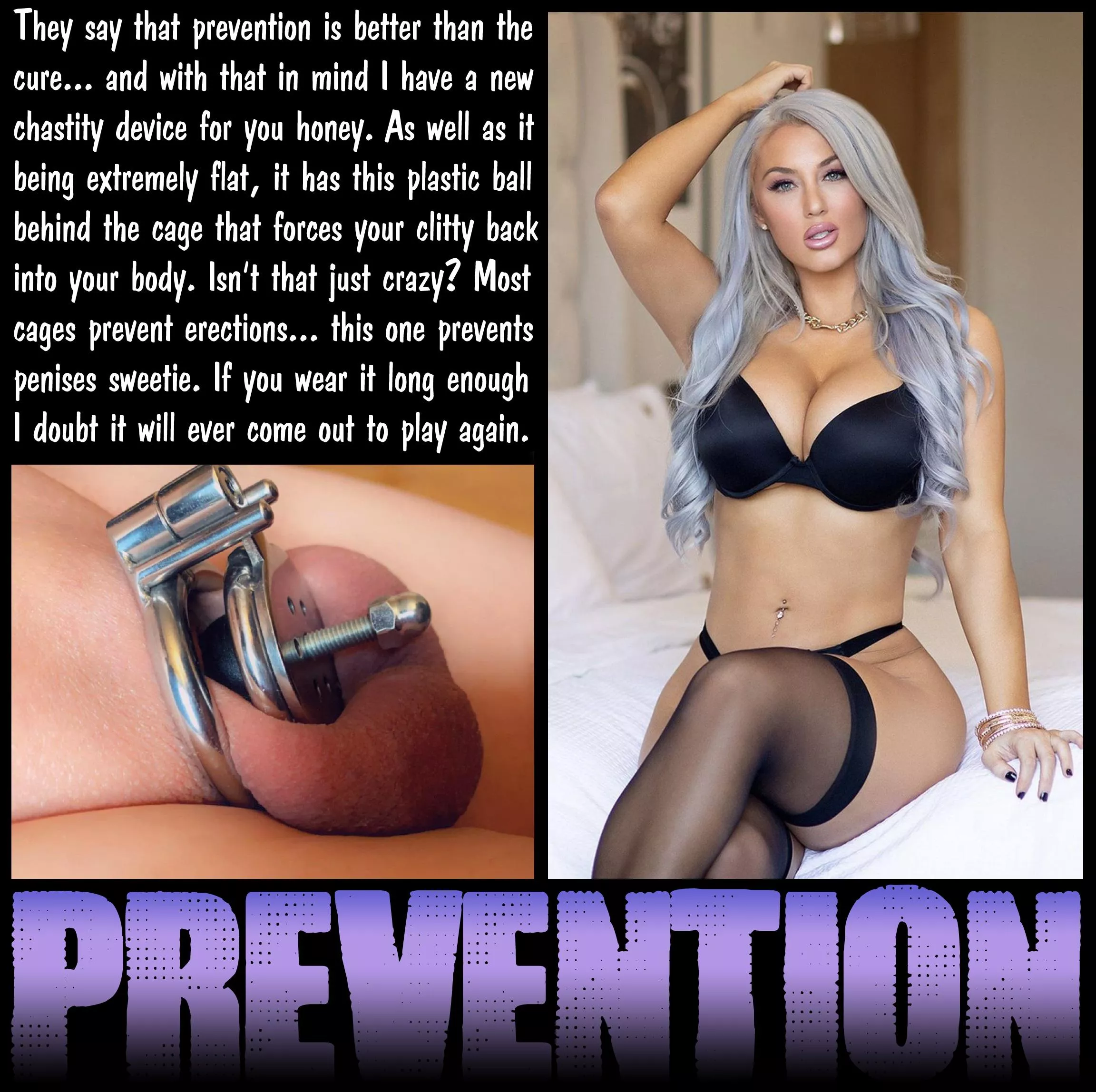 PREVENTION [chastity] [femdom] [shrinking] posted by Teas_Denial