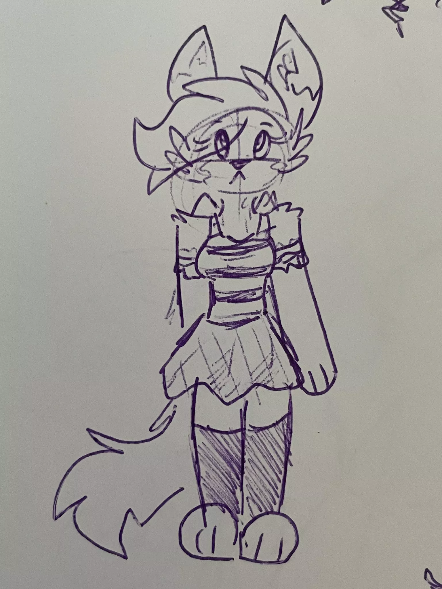 she is just standing there posted by Snowwingedwolf