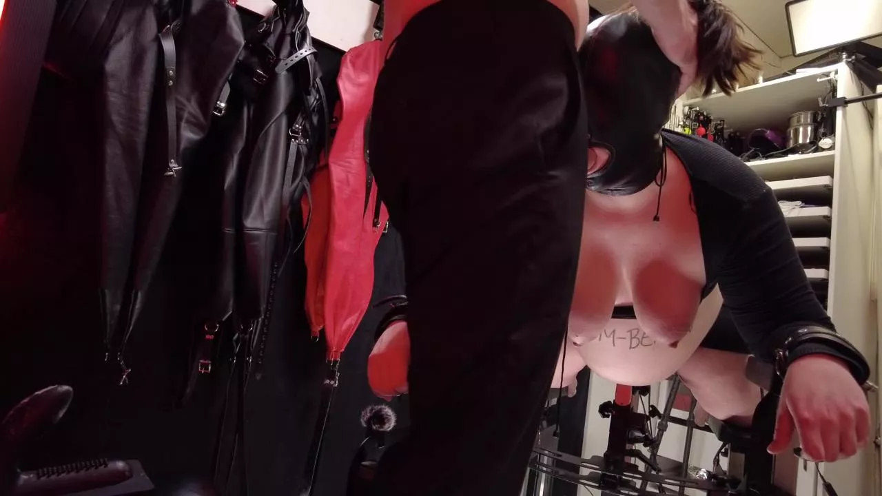 8th month pregnant used hard in my dungeon posted by Dom-Bergen