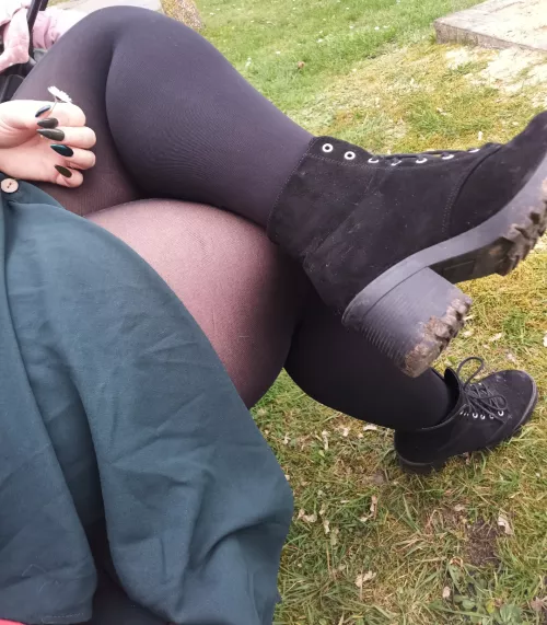 A little bit dirty after a walk  by HarleyHavest