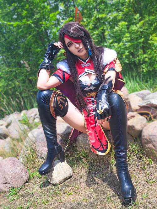 Beidou cosplay by me (mozechii) by Mozechii