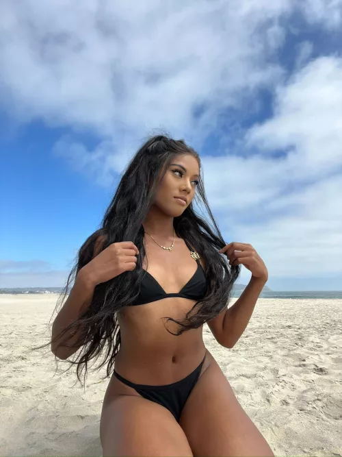 Black bikini by marblegirl817