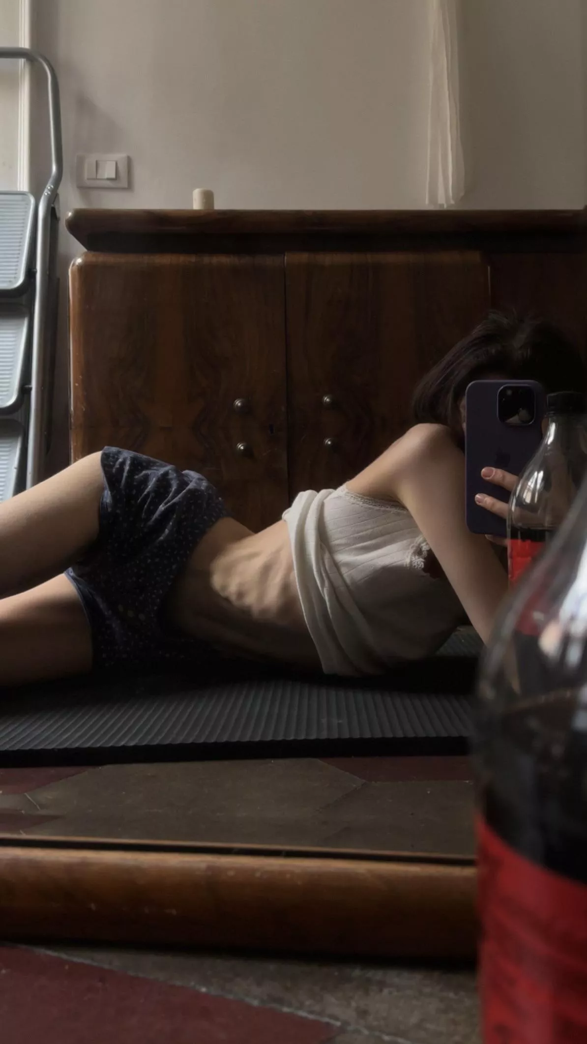 Chilling on my mat posted by ClaraNekoo