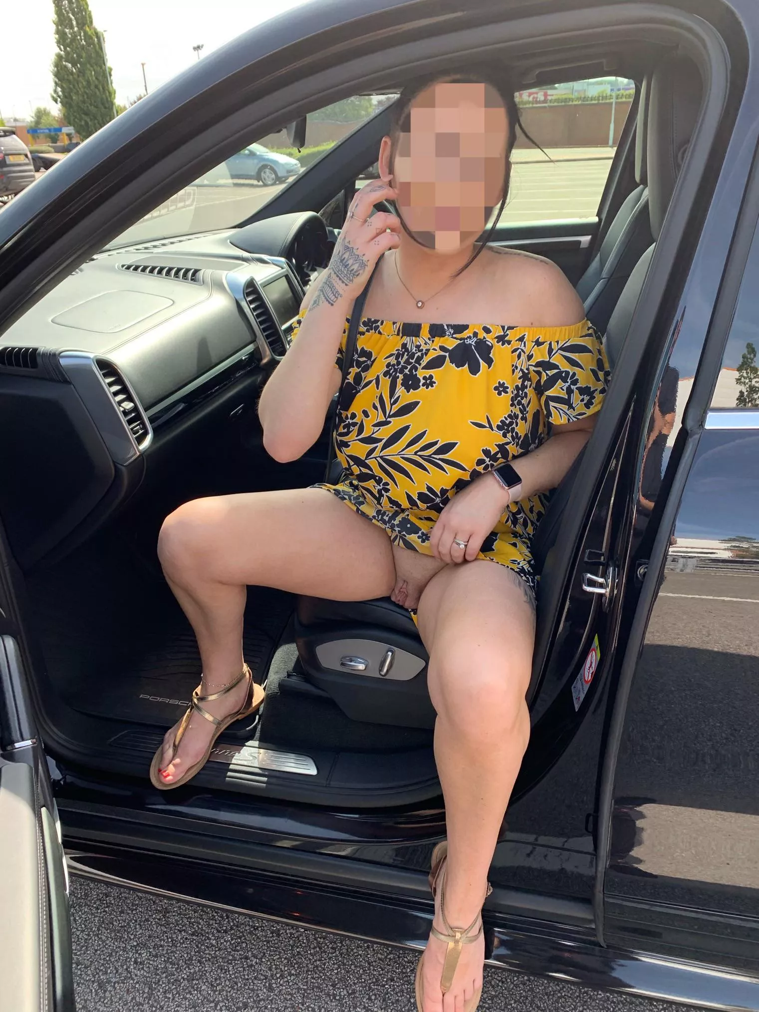 Do you like my new dress? 🖤 posted by Pornandtattoos