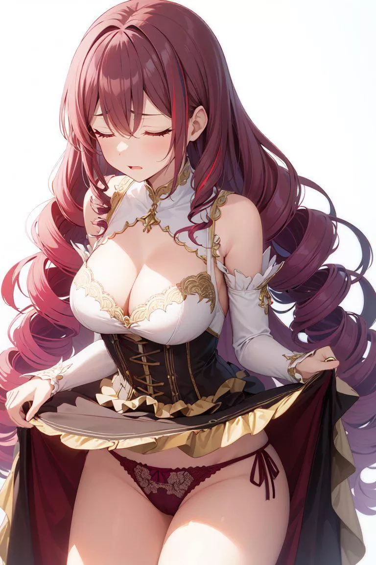 Embarrassed Skirt Lift  posted by CheetahSperm18