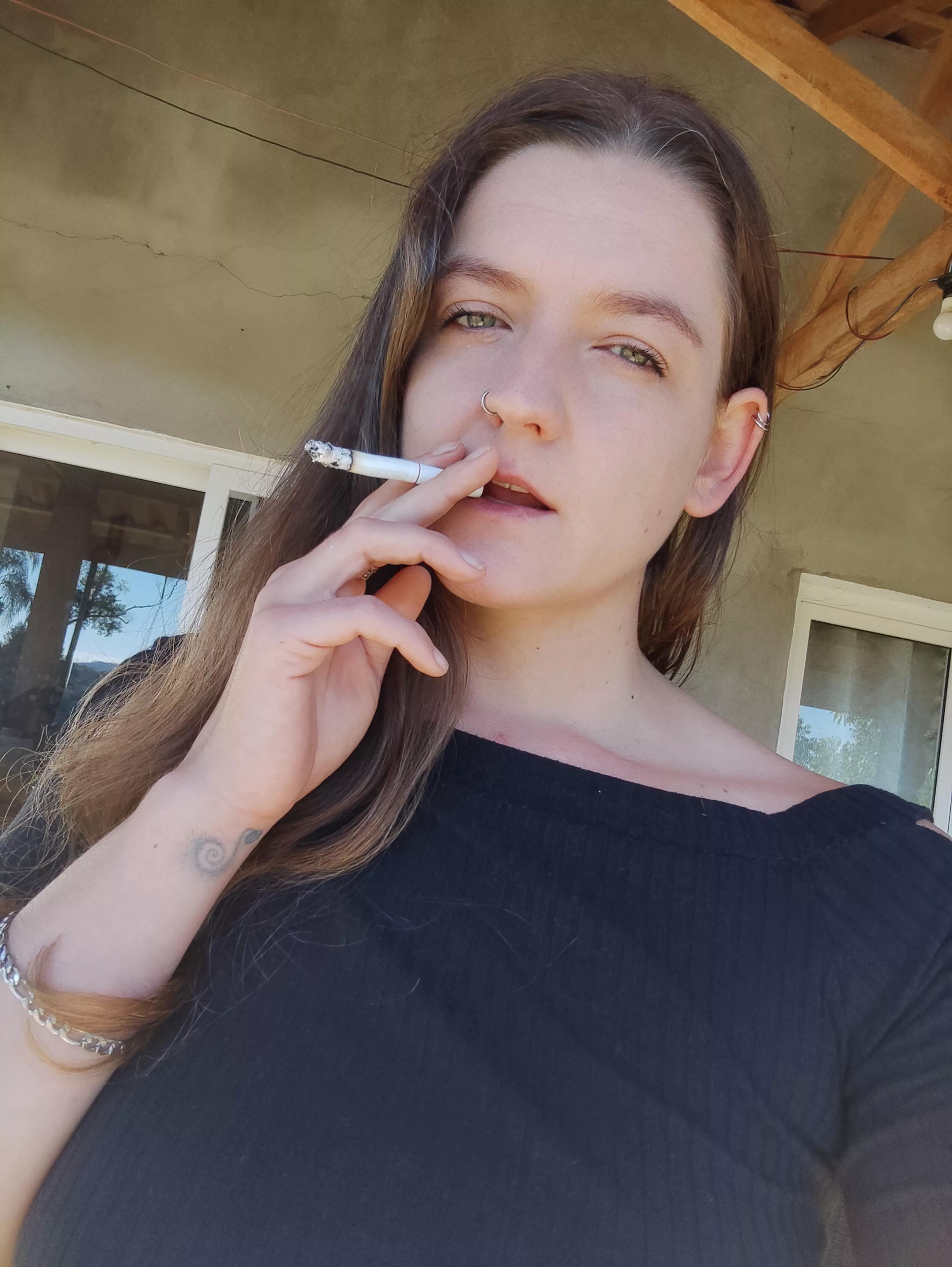 Enjoying a good smoke  posted by nymphelilli