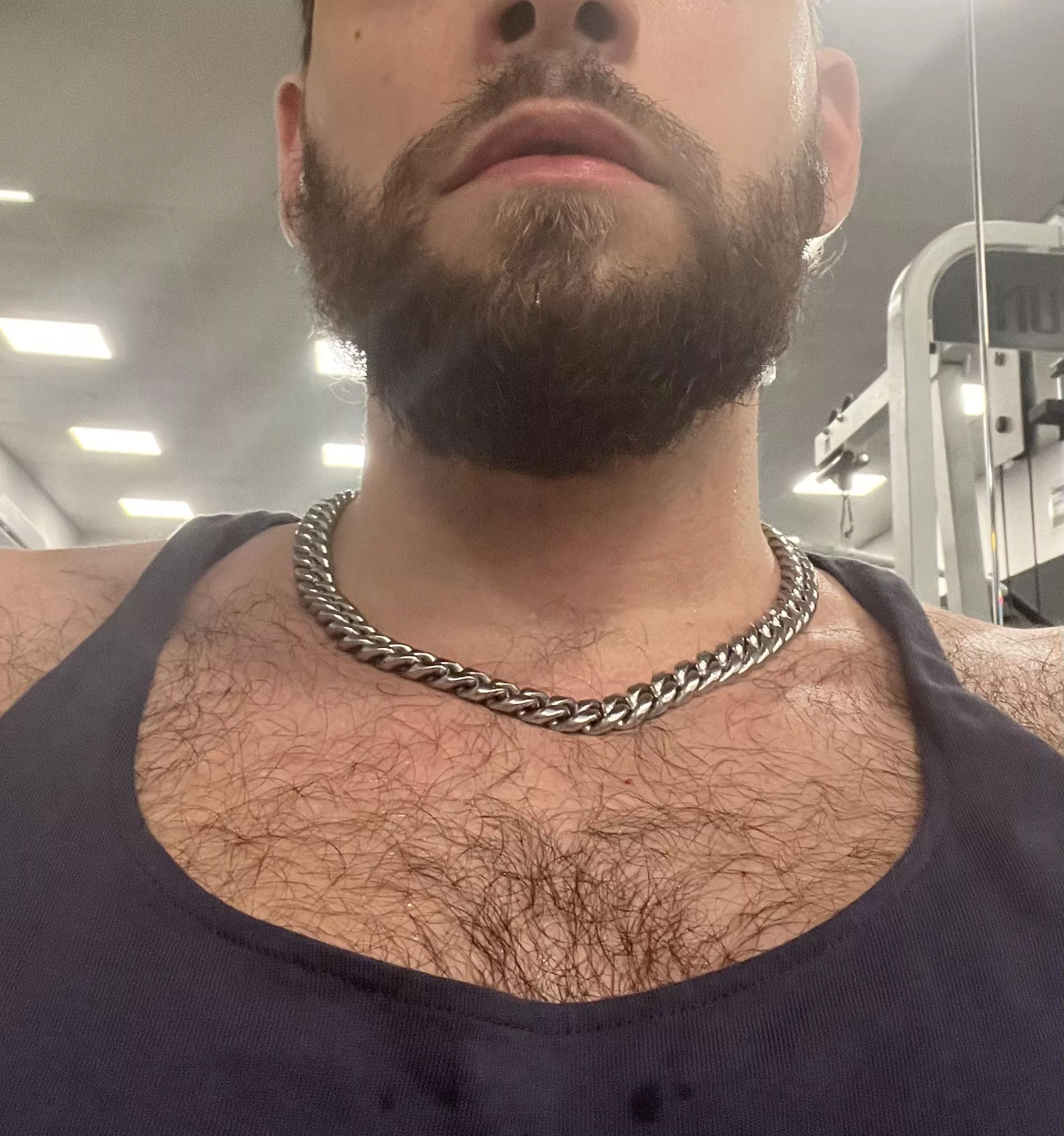 Hairy at the gym posted by musclegrower123