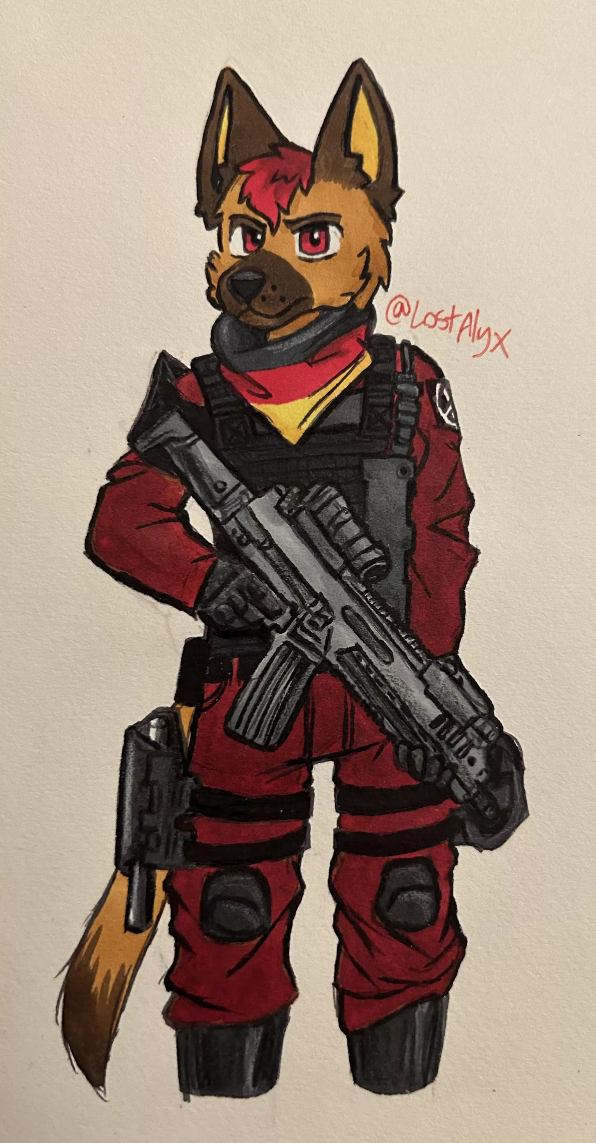 my scp sheppie!! his name is alfons posted by LostAlyx