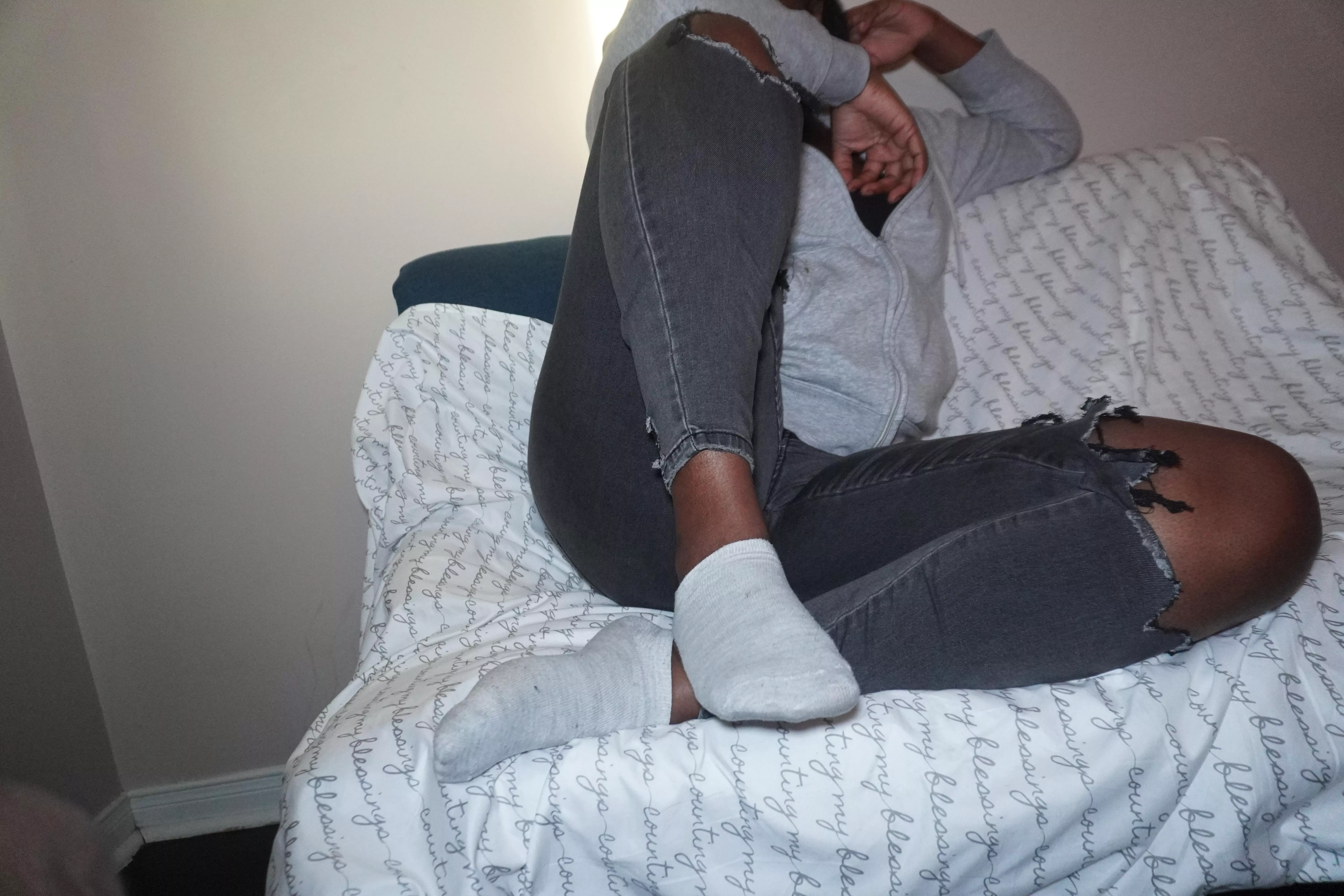 My socks are the reason I smile posted by Monique_Madison