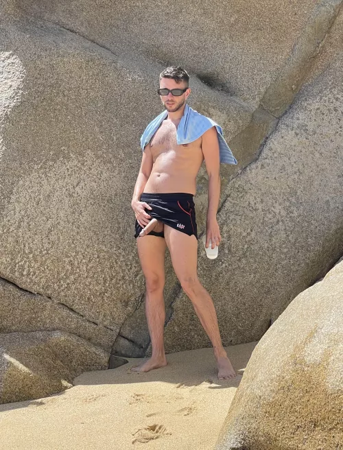 Pissing on the beach by Agreeable-Opposite26