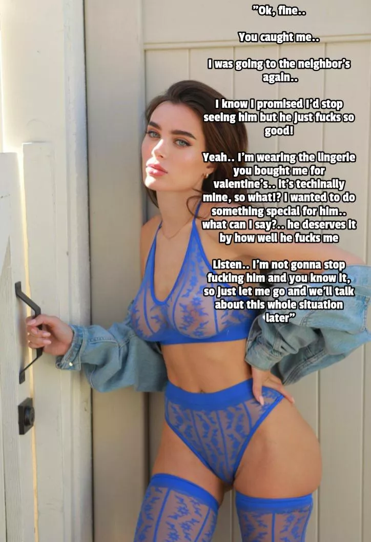 She can't help it posted by Captionsforever