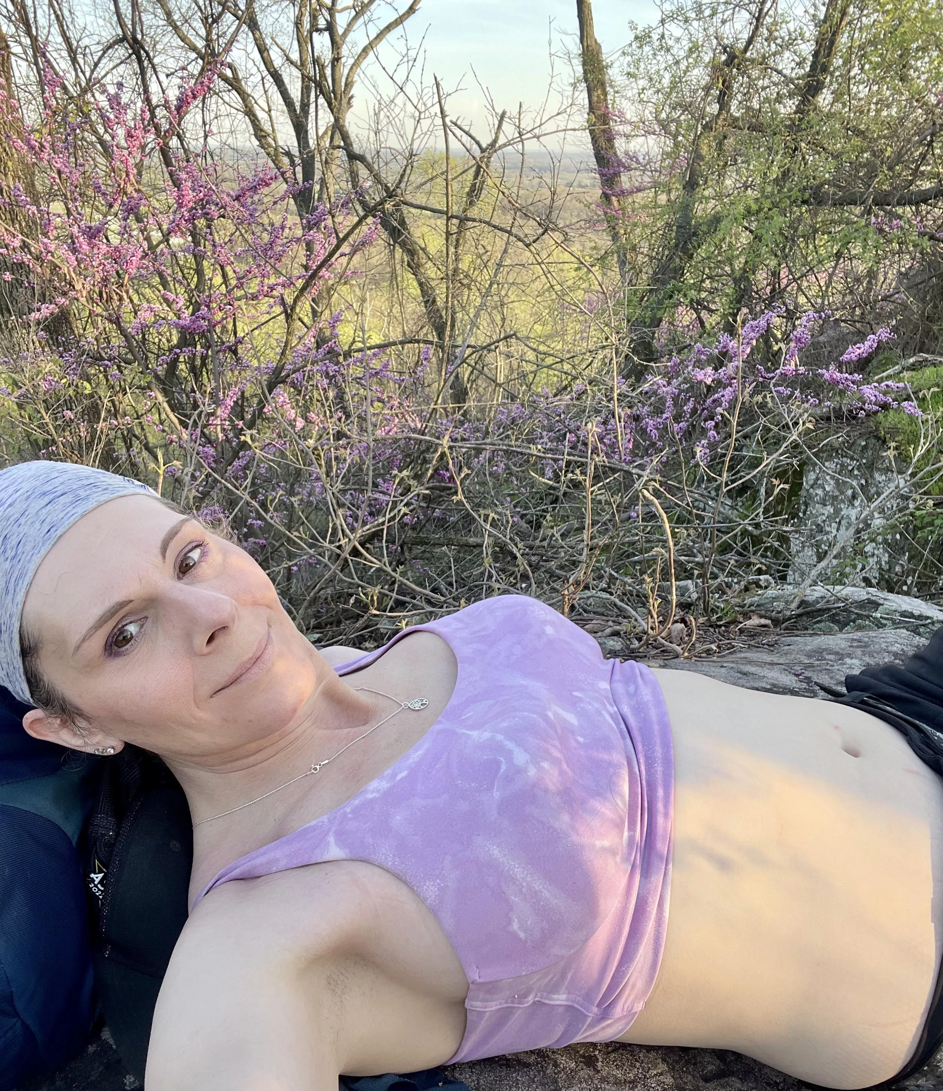A much needed and very relaxing break to take in the views 💜42F  posted by TheRealAutumnGoddess