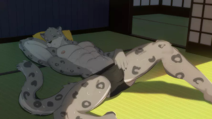 (Artist@drops_sweat)
It's too damn hot 🥵 by StampmatS