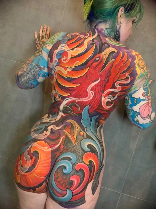 Colored tattoos better then black and white by daniicupcake