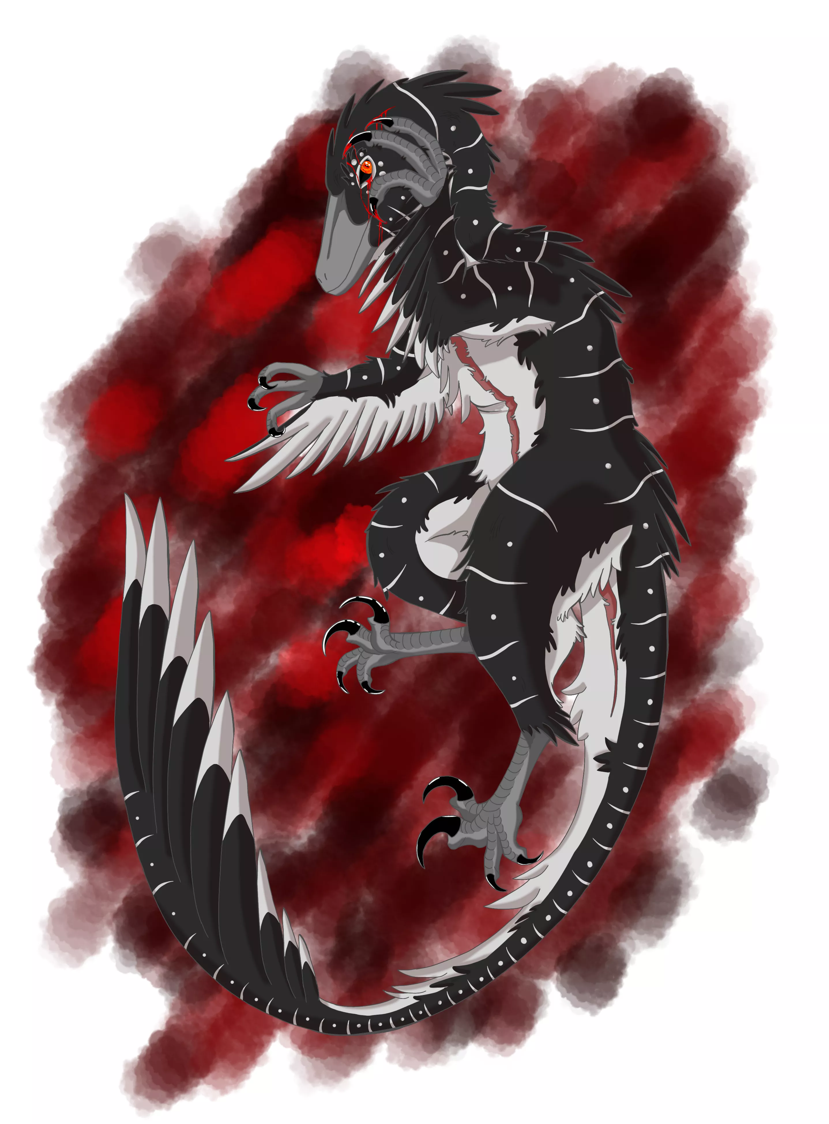 Dune, velociraptor-balaur hybrid, certified God killer (art by me!) posted by Epicness1000
