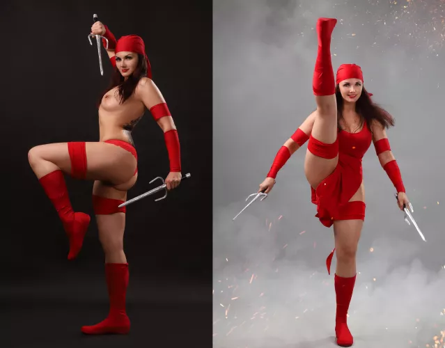 Elektra from Marvel by Makatsuge by Makatsuge