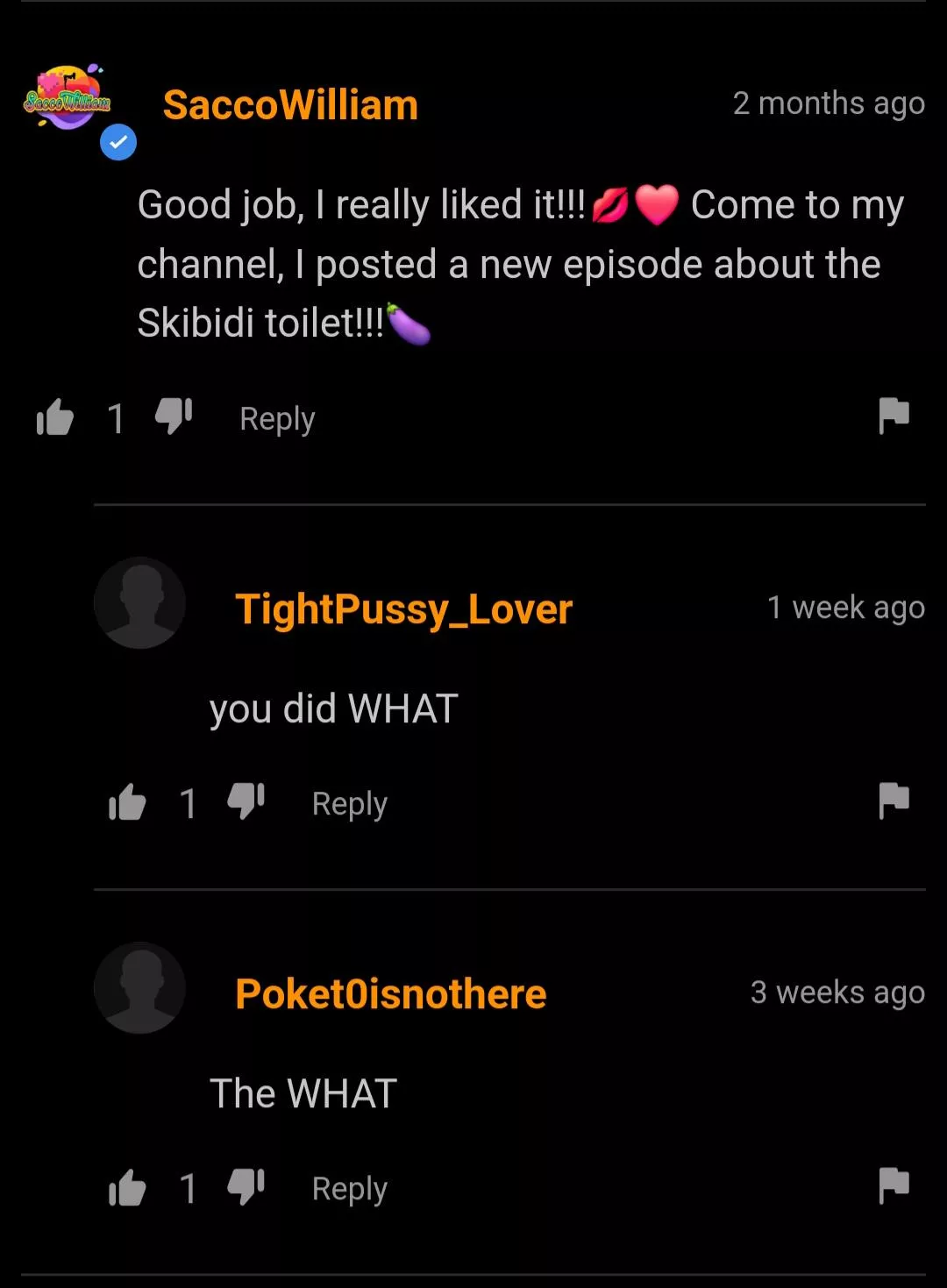 fear is what I felt posted by SenpaiCheesecake