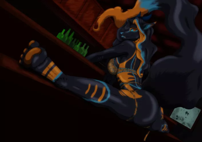 Hunta at bar commission (SkallornaArt) [F] by SkallornaArt