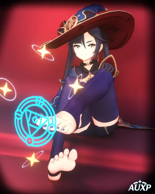 Mona (Genshin Impact) [Artist: AUXP] by ComaOfSouls