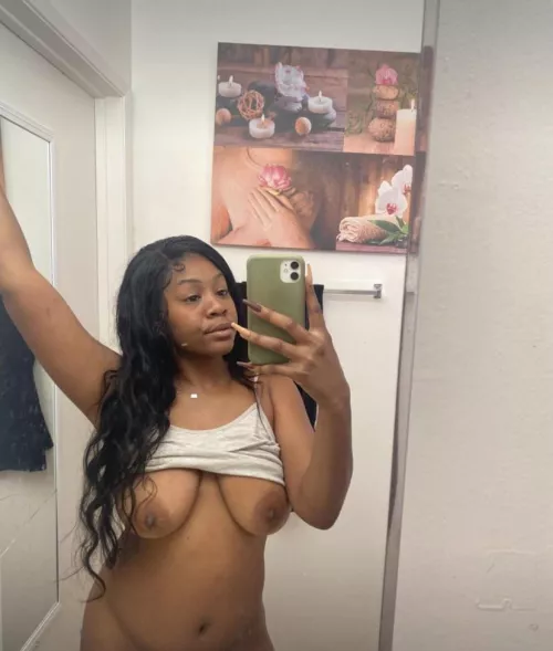 my shirt is up with my n….r boobs out because I love letting random white men judge me 😽💕 telegram/kik: yayasonasty by YaYaTheSub