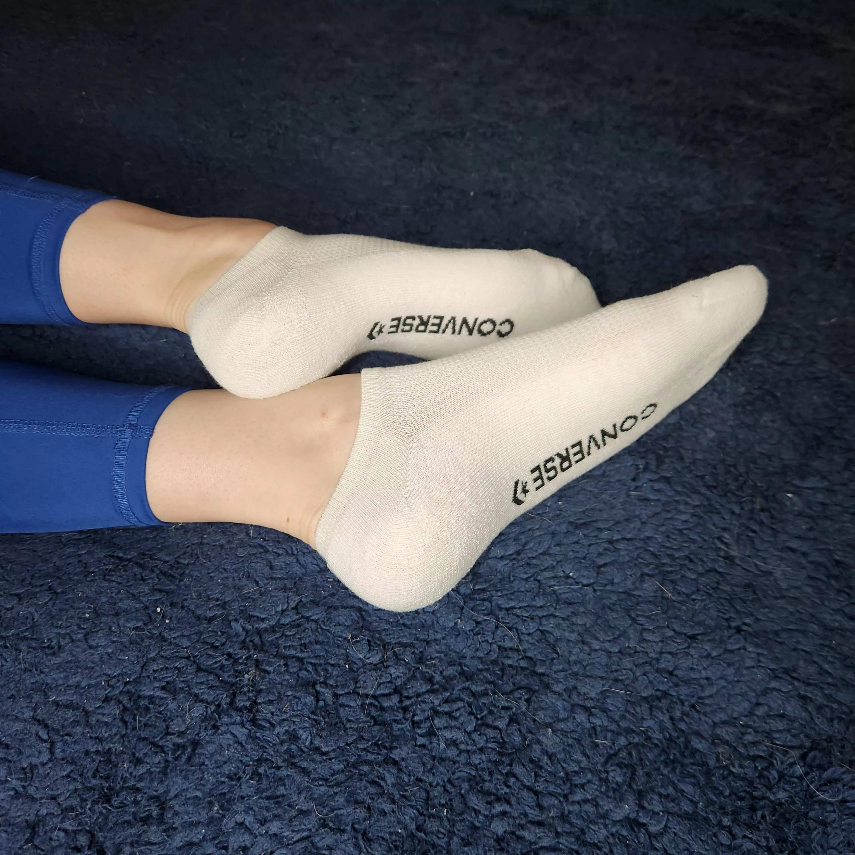 New white converse socks. Cum play.  posted by leggingsgirl15