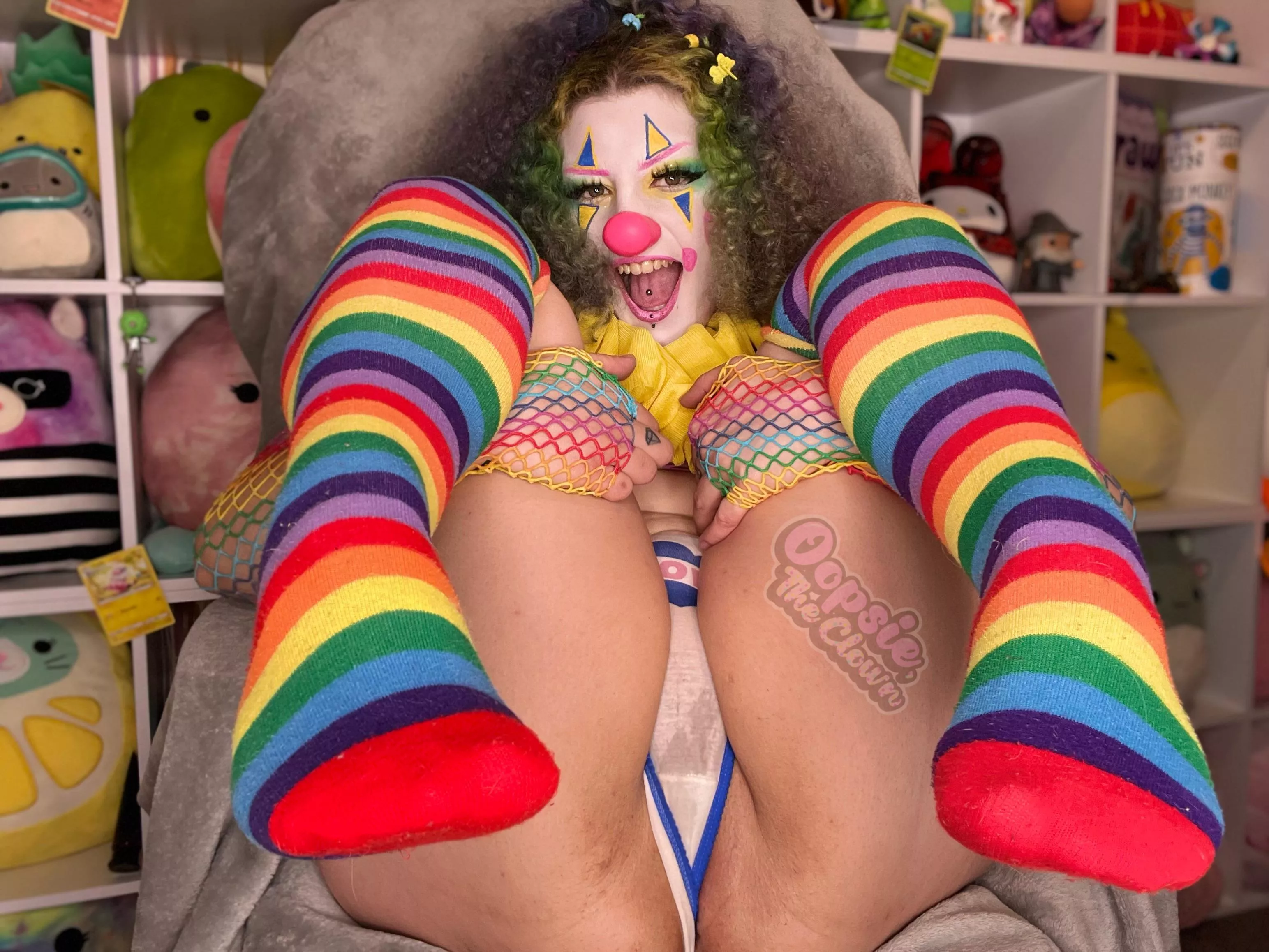 Rainbow knee highs are top tier socks  posted by OopsieTheClown