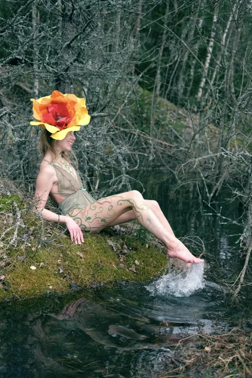 Spring splashing in almost freezing water by Artanni55