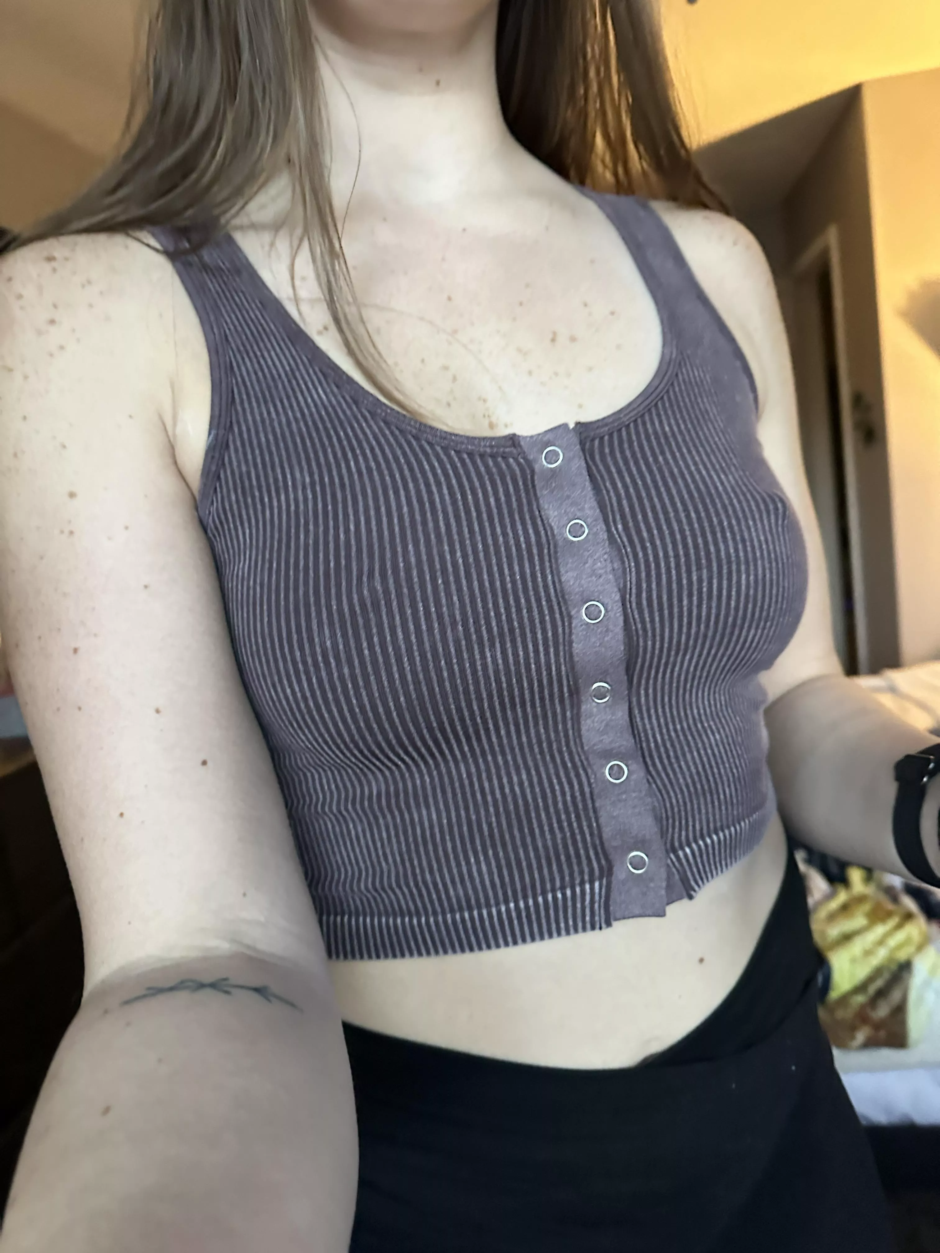 surely it's not a problem if I don't wear a bra with this top posted by cumwcourt