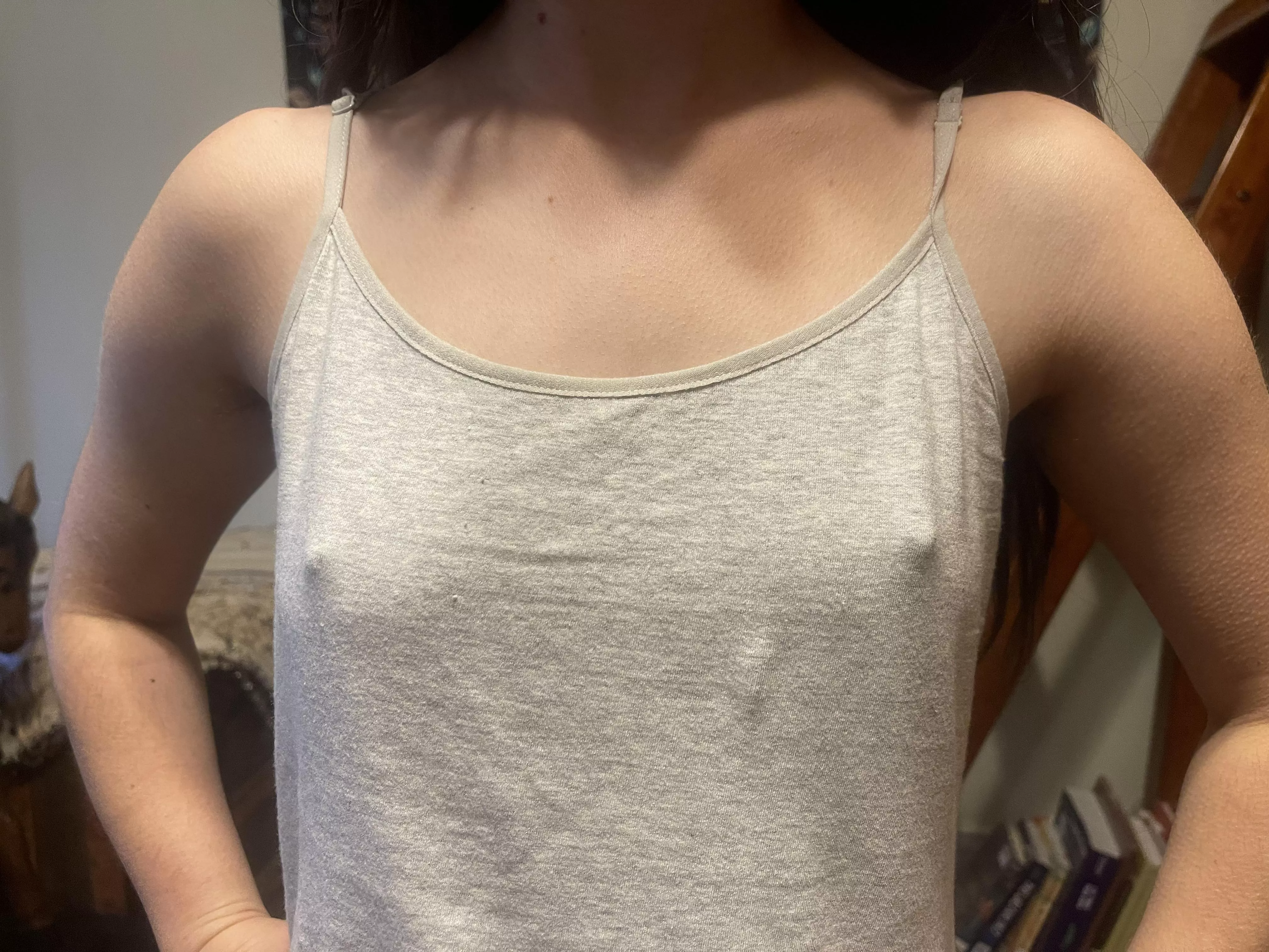 Tank top and no bra = my default posted by Said1942