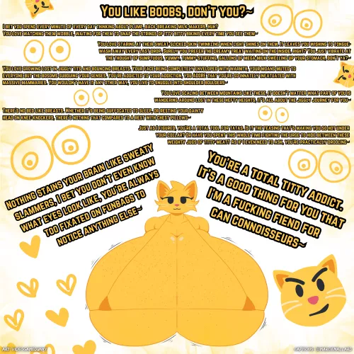 You like boobs...

[Furry] [POV] [Hyper] [Breast Focus] [Teasing] [Credits in Caption] by MarcieMallard