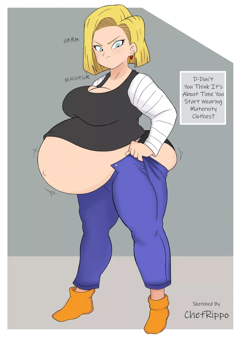 Android 18 by ChetRippo (coloured by WickedAtlas) posted by TrueAltAcc
