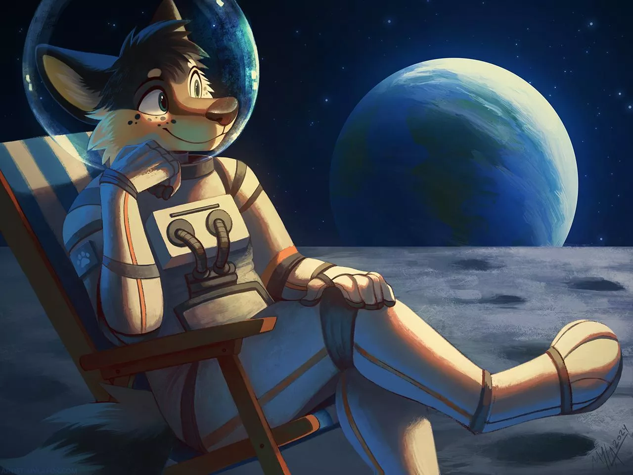 Chill on the Moon [MylaFox] posted by DL2828