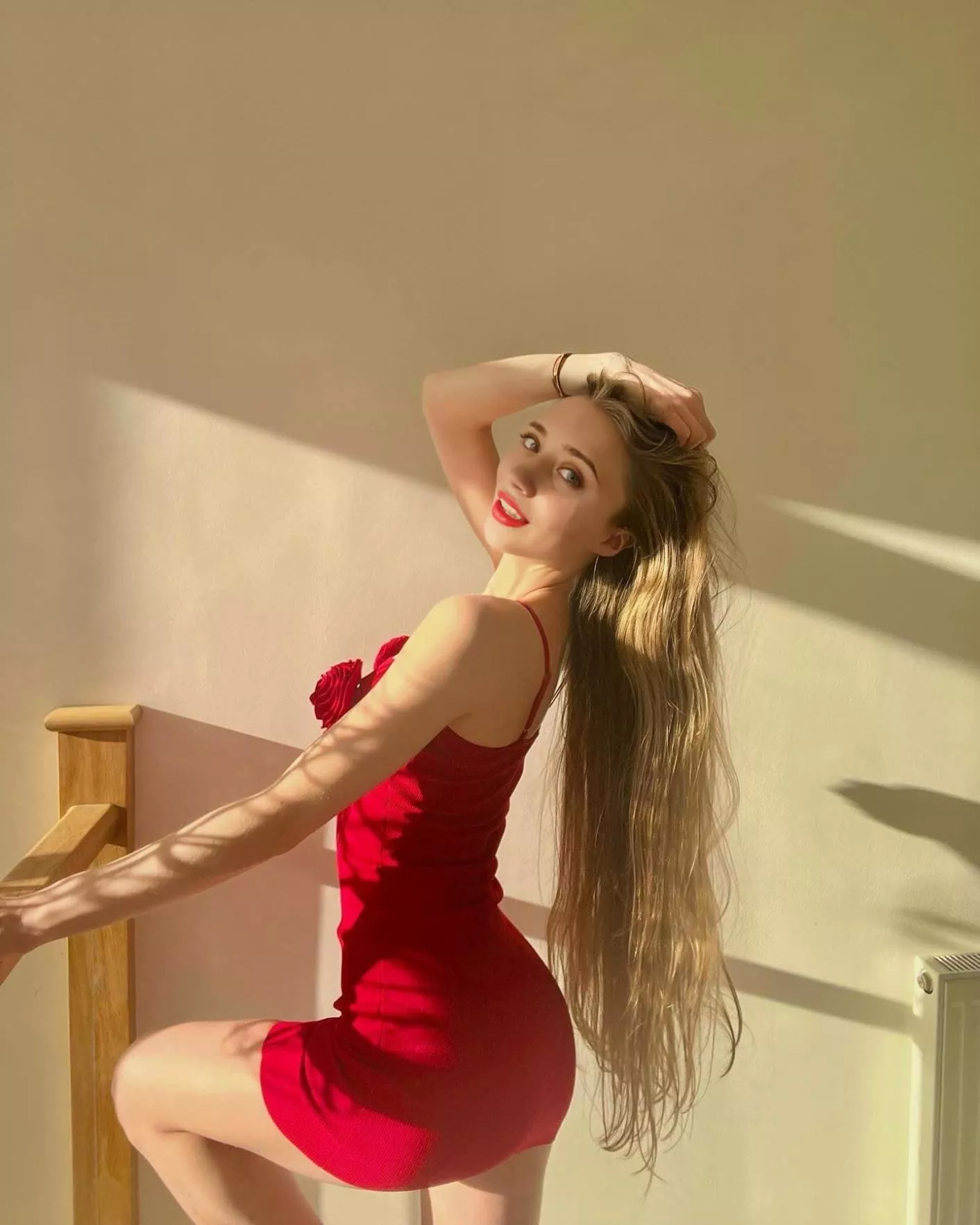 Classy young girl in red posted by AxeDJcreeper210