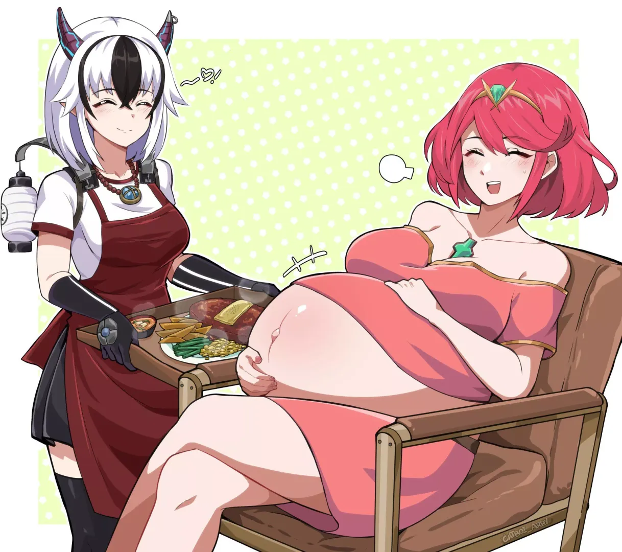 Crosette loves Pyra being pregnant! (@Spectereklaw) posted by HeavyLancerthe8th