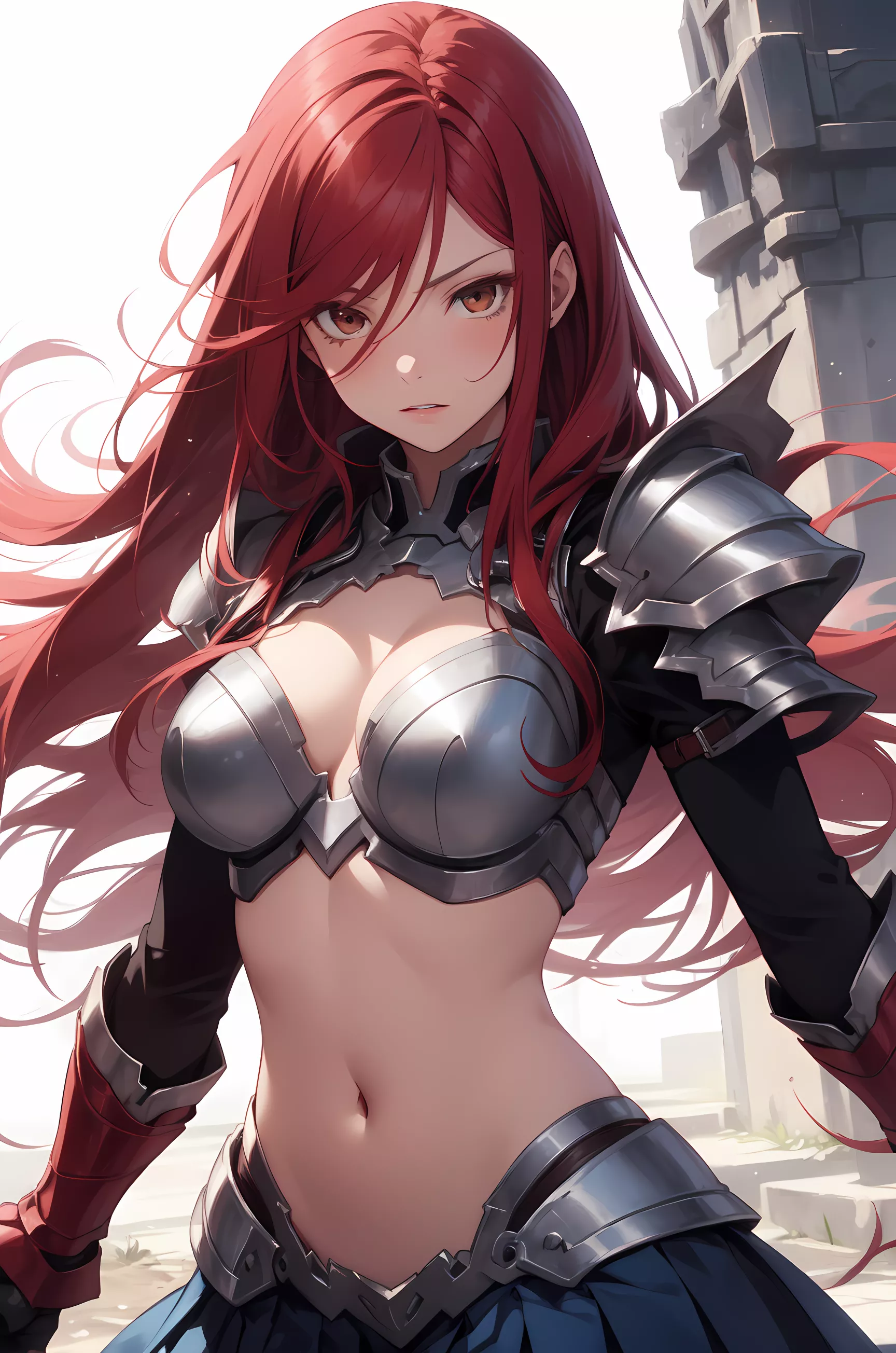 Erza (pixai) [Fairytail] posted by DammyAiHentai