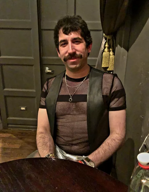 i'm 33 and I finally wore a club outfit. silver pants not pictured. by Sea_Set8716