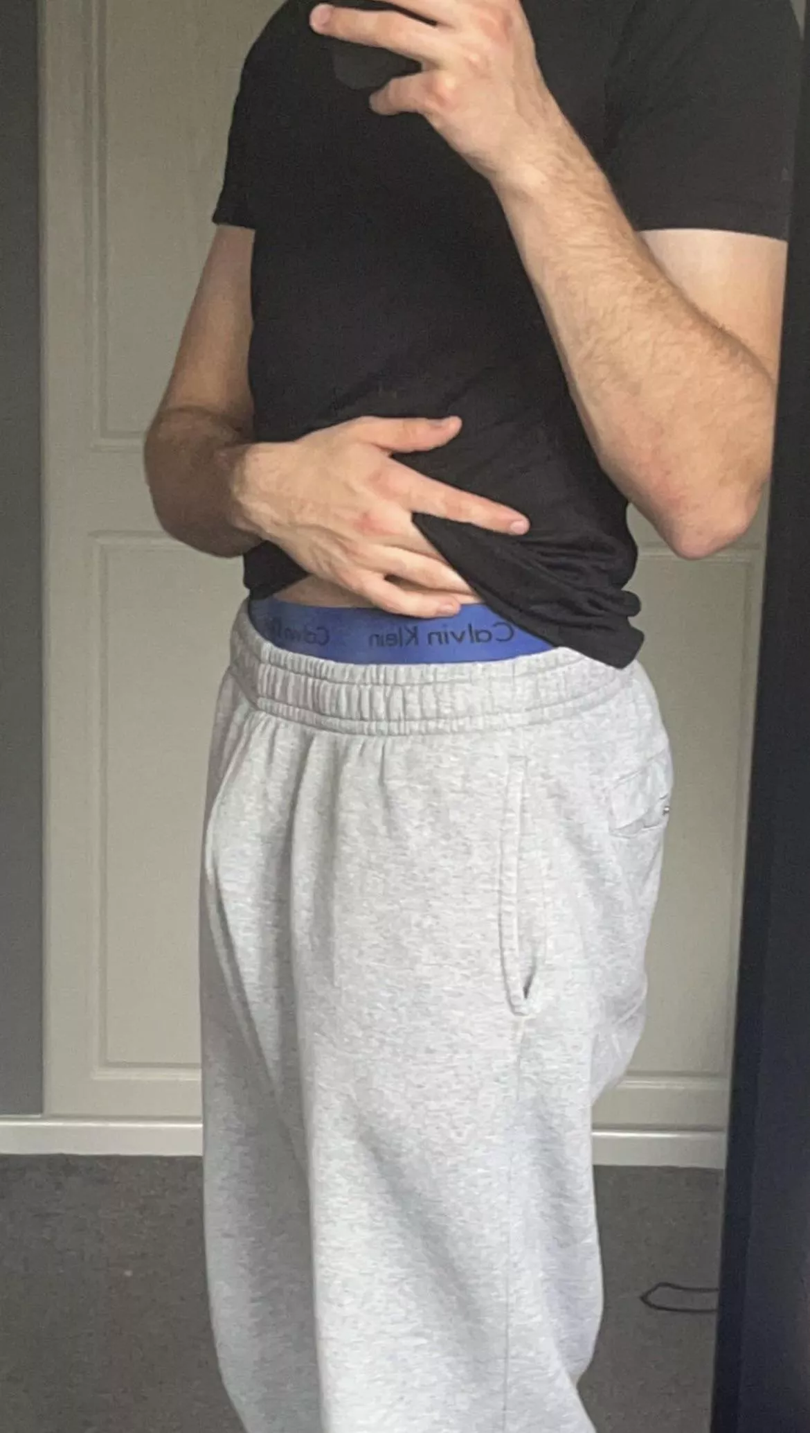 In my joggers with a semi posted by Ambitious_Relief_943