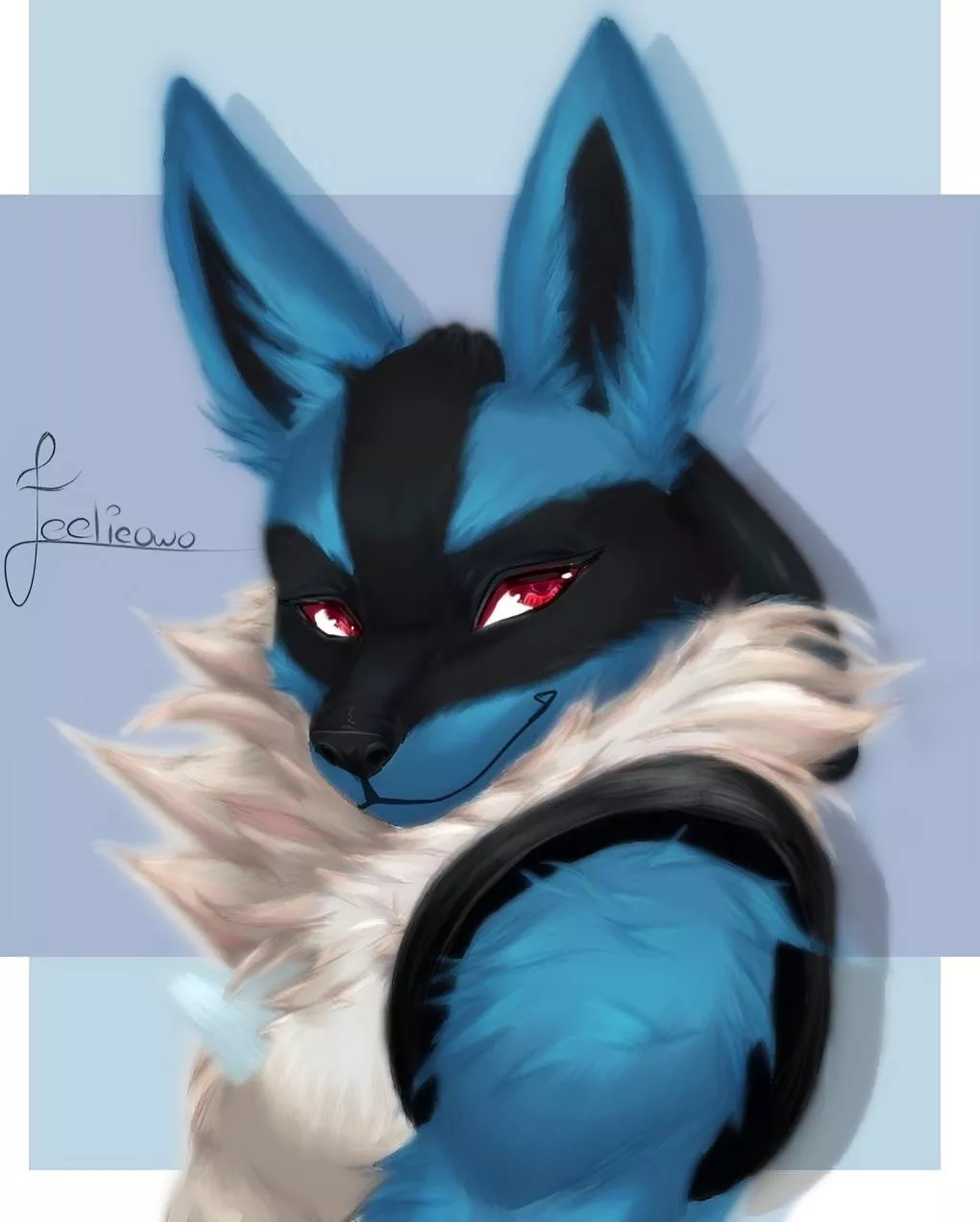 Lucario(Feelieowo 🎨) posted by FeelieOwO