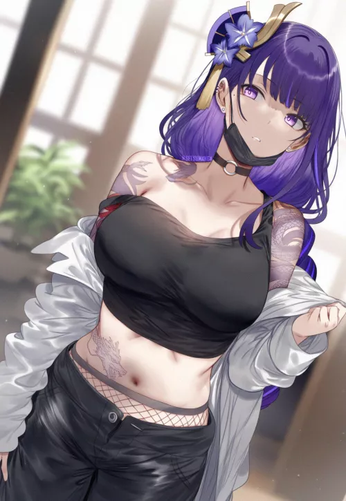 Raiden [Genshin Impact] by CheetahSperm18