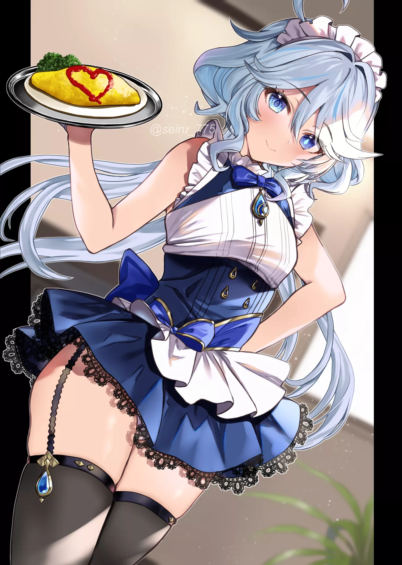 Waitress Maid Furina [Genshin Impact] posted by CheetahSperm18
