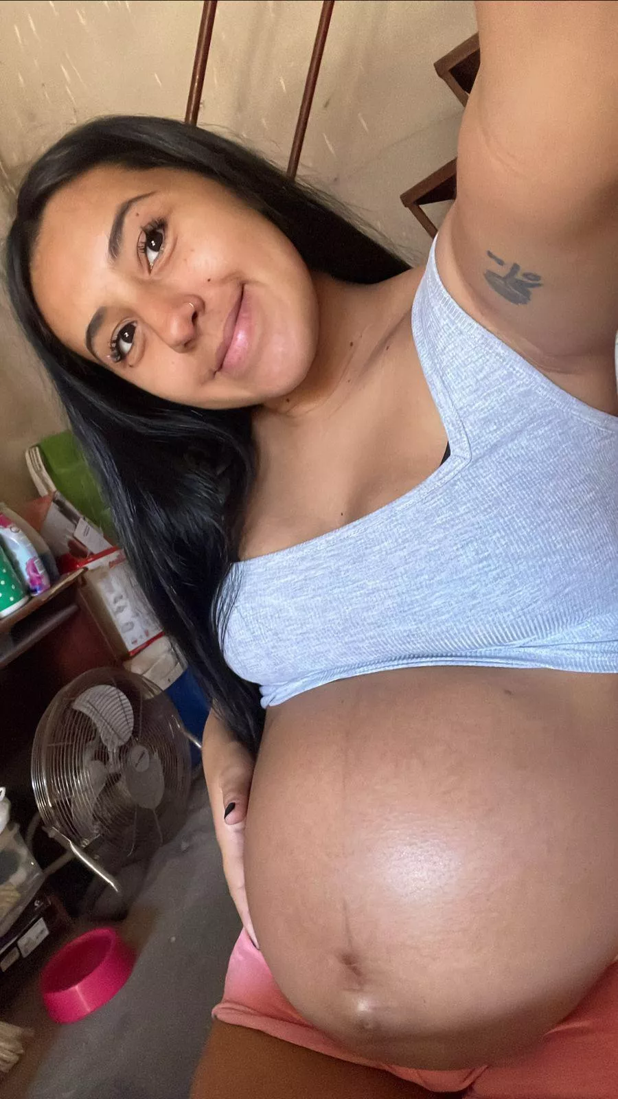 With this big belly we wish you a good night posted by Gilrl_latin56