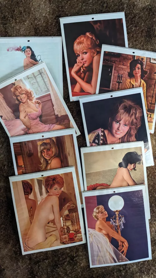 1960's Playboy Playmate calenders. by CafGardenWitch