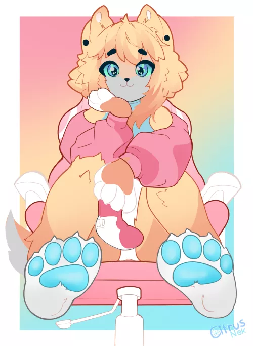 Anakoluthh Cutely Gamer (Arte By Me) by Citrusnek