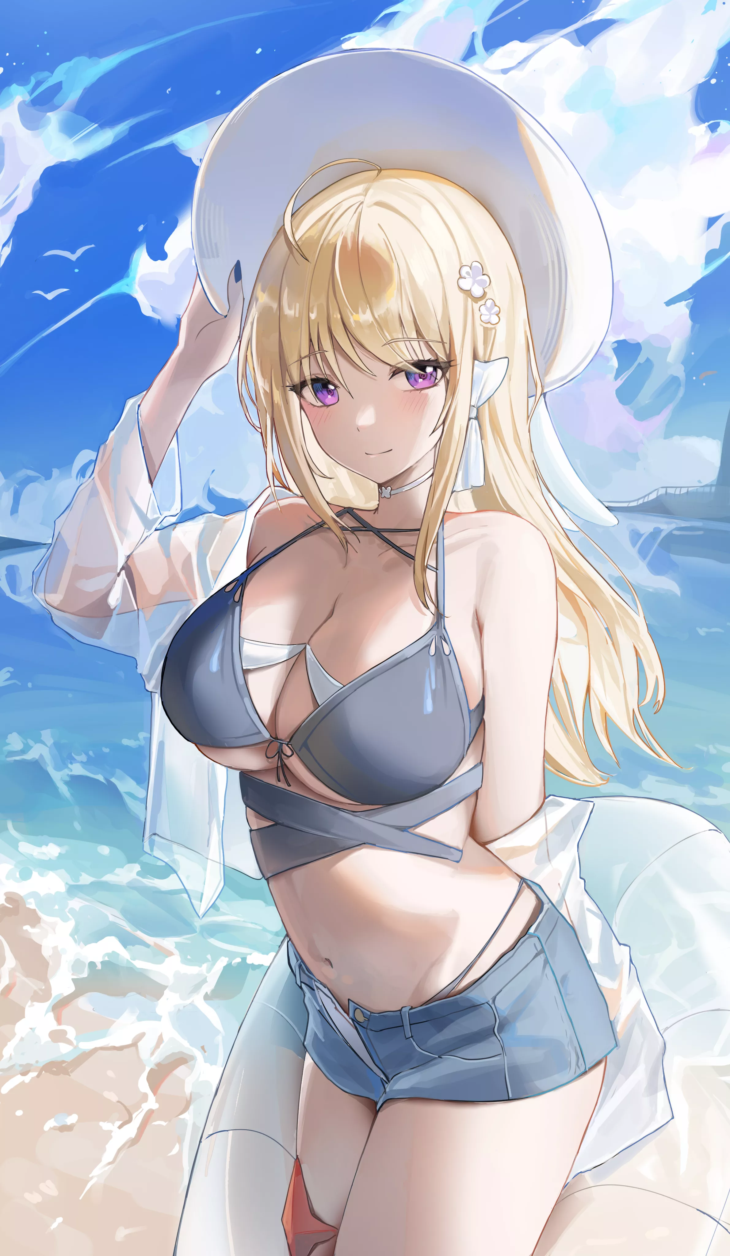 Beach Blonde with Hat [Original] posted by UndergroundChronicle
