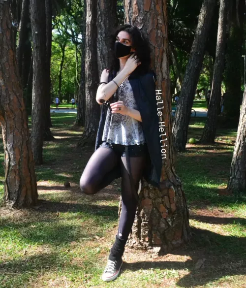 Femboy in public by Halle-Hellion